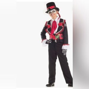 Party king child day of the dead armor costume. NWT small 4-6